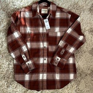 NWT Abercrombie and Fitch Oversized Flannel